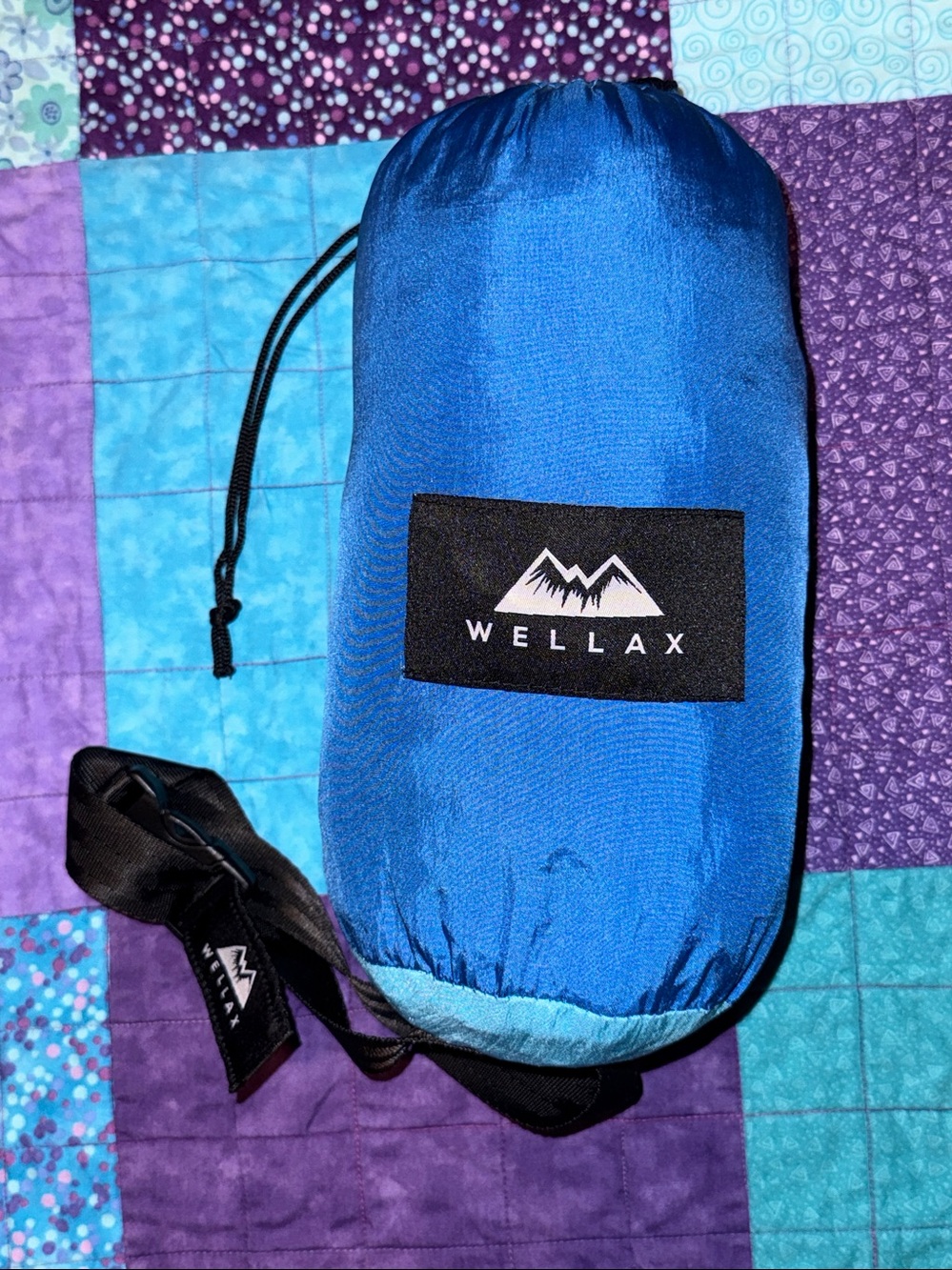 Wellax Beach Blanket 9x10 ft, waterproof, blue hombre, compression bag, 8 people